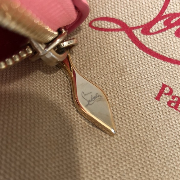 CHRISTIAN LOUBOUTIN PANETTONE WALLET PINK/SPIKES MIX DOLLY/MULTIGOLD - Picture 6 of 17